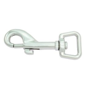 Póráz karabíner 60x15mm ezüst