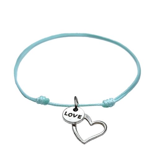 Charm karkötő alap nanocord menta