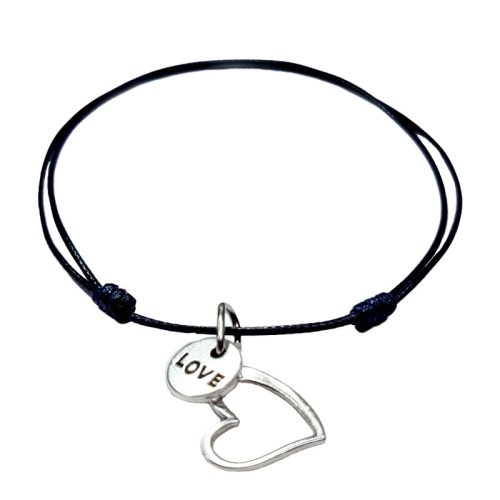 Charm karkötő alap nanocord tengerész kék