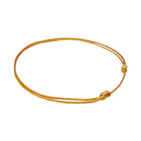 Charm karkötő alap nanocord sárga