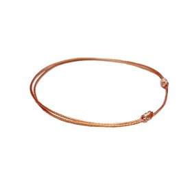 Charm karkötő alap nanocord barack