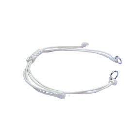 Charm karkötő alap felfűzhető díszekhez - fehér