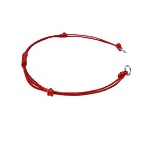 Charm karkötő alap felfűzhető díszekhez - piros
