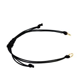 Charm karkötő alap felfűzhető díszekhez - fekete arany