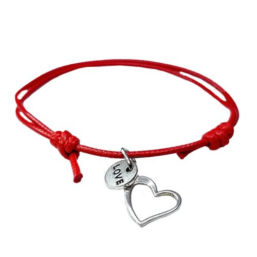 Charm karkötő alap piros