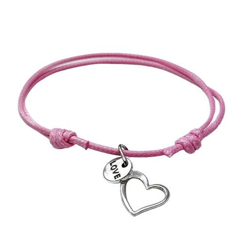 Charm karkötő alap pink
