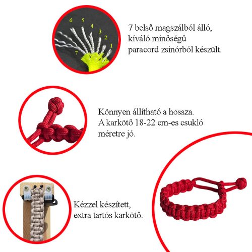 MadMax karkötő piros