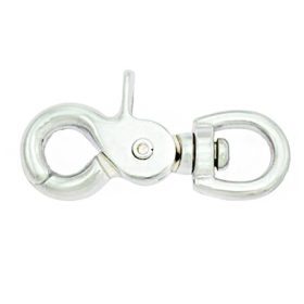 Rákolló karabíner 13mm kerek végű ezüst