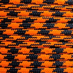 Paracord 350 zsinór fluor narancs fekete camo