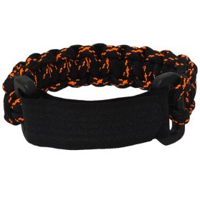 Állítható tépőzáras paracord csat 20mm fekete