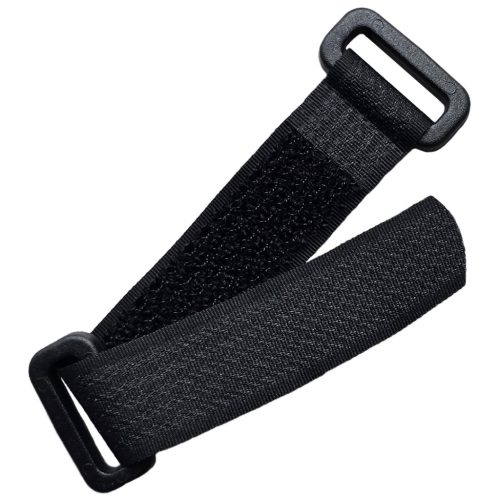 Állítható tépőzáras paracord csat 20mm fekete