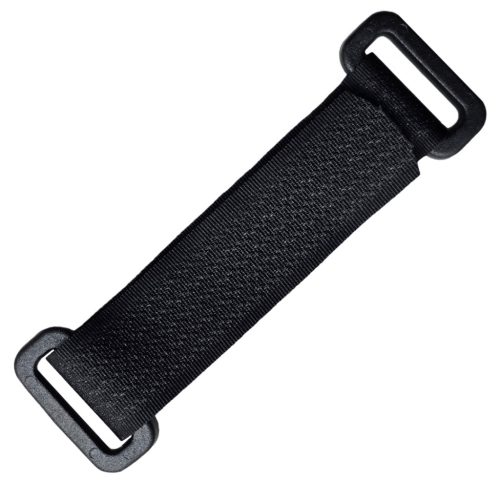 Állítható tépőzáras paracord csat 20mm fekete