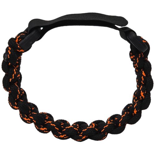 Állítható tépőzáras paracord csat 20mm fekete