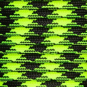 Paracord 550 zsinór Fluor Sárga Camo