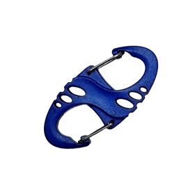 S karabíner műanyag kék