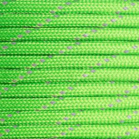 Paracord 550 zsinór fényvisszaverő zöld